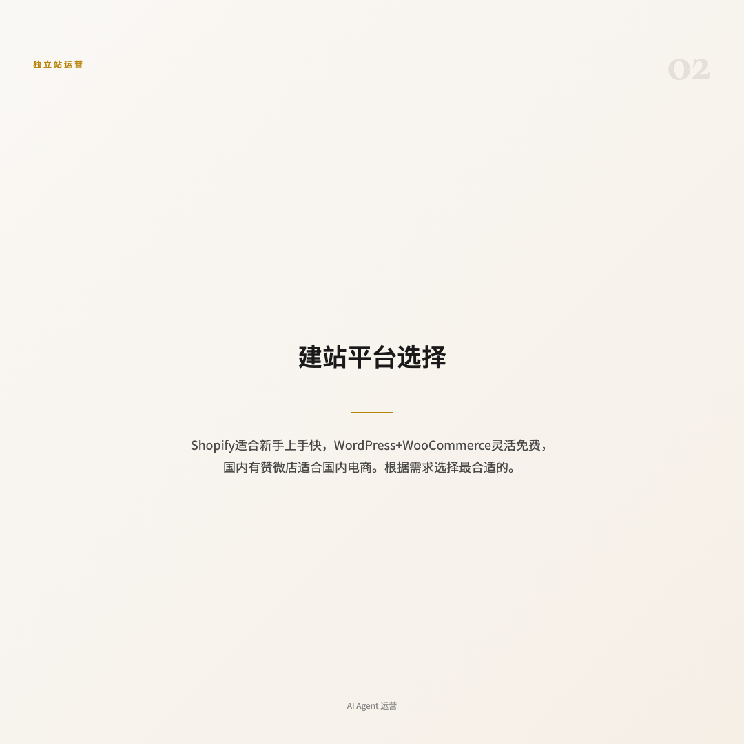 建站平台选择